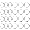 12 Pairs Brass Hoop Earrings for Women EJEW-PH0001-42-1