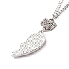 Best Friends Alloy Pendant Necklaces NJEW-K124-02B-P-4