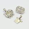 Brass Multi-Strand Box Clasps LS-KK-F0237-P-NF-1