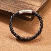 Braided Microfiber Leather Cord Bracelets for Men BJEW-Z081-13P-01-2