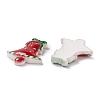 Christmas Themed Opaque Resin Cabochons CRES-P022-11-3