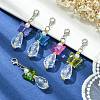 Butterfly Transparent Acrylic Beads Pendants HJEW-JM00574-5