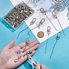 60Pcs Alloy Swivel Clasps HJEW-UN00116-4