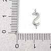 304 Stainless Steel Letter Connector Charms STAS-M108-01P-19-3