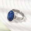 Adjustable 304 Stainless Steel Finger Rings for Women GG-CBA7994-04P-16-3