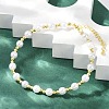 ABS Imitation Pearl Round Beads Bracelets for Women BJEW-M104-01G-4