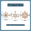 6Pcs 3 Styles Brass Micro Pave Cubic Zirconia Pendants KK-GO0002-31-2