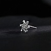 Brass Stud Earrings for Men WG7D598-01-1