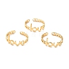 Ion Plating(IP) 304 Stainless Steel Finger Rings RJEW-L102-11G-1