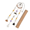 Halloween Ghost Bat Alloy Enamel Suncatcher HJEW-TA00494-4
