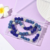 1Pc Polymer Clay Rhinestone Round Beaded Stretch Necklaces NJEW-SP0001-14A-7