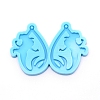 Teardrop with Lady Silicone Statue Pendant Molds DIY-WH0175-54-1