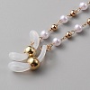 Plastic Pearl Beaded Eyeglasses Chains AJEW-WH0038-26-2