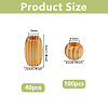 140Pcs 2 Styles Wood Beads WOOD-DC0001-41-2