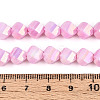 Anti-Tarnish Electroplate Glass Beads Strands GLAA-T025-8mm-14H-4