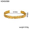 304 Stainless Steel Cuff Bangles for Women STAS-OY018-03G-2