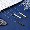 DIY Rectangle Pendant Necklace Making Kits DIY-UN0003-52-5