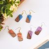 DIY Dangle Rectangle Earring Making Kits DIY-OC0006-08-6