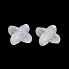 Frosted Transparent Acrylic Beads X1-OACR-P029-09B-05-3