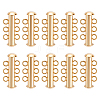 10Pcs Tube Brass Slide Lock Clasps KK-GA0002-44-1