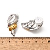 304 Stainless Steel Two Tone Stud Earrings LS-EJEW-G422-04GP-03-3