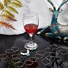 100Pcs 2 Colors 316 Surgical Stainless Steel Wine Glass Charms Rings STAS-UN0028-95B-3