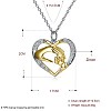 925 Sterling Silver Pendant Necklaces NJEW-BB30056-4