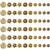 300Pcs 10 Styles Tibetan Style Alloy Bead Caps TIBE-SP0001-24-5