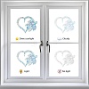 Waterproof PVC Colored Laser Stained Window Film Static Stickers DIY-WH0314-108-4