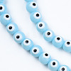 Baking Painted Glass Beads Strands DGLA-N033-04-5