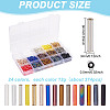 2250Pcs 15 Colors Glass Bugle Beads SEED-GO0001-06-2