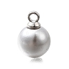 ABS Plastic Imitation Pearl Pendants FIND-H052-01E-02P-1