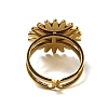 Ion Plating(IP) Sun 304 Stainless Steel Open Cuff Rings STAS-Z060-08G-02-3