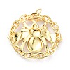 Brass Pendants KK-D004-22G-3