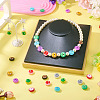 18Pcs 9 Colors Fuuny Painted Glass Beads Enamel Beads LAMP-TA0001-93-7