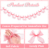 1Pc Polyester Bowknot Hanging Banners FEPA-CP0001-03-6