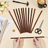 Waxed Round Wooden Sticks WOOD-OC0004-42C-3