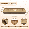 Rectangle Wooden Pregnancy Test Keepsake Box with Slide Cover CON-WH0102-002-2