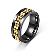 304 Stainless Steel Gear Rotatable Finger Rings FS-WGAD37A-36-1