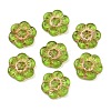Czech Pressed Glass Beads GLAA-I061-32C-1