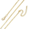 2MM Brass Mariner Link Chain Necklaces for Women KK-CBA2293-15G-4