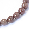 Natural Purple Aventurine Round Bead Strands LS-G-E334-6mm-21-4