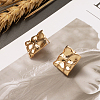 Brass Stud Earring Findings KK-TA0007-13G-4