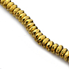 Electroplate Non-magnetic Synthetic Hematite Beads Strands G-J208H-04-1