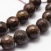 Natural Bronzite Beads Strands G-D840-18-10mm-3