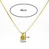 Real 18K Gold Plated Stainless Steel Pendant Necklaces CP2918-10-3