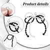 4Pcs 2 Styles Bowknot Resin Imitation Pearl Shoe Charms FIND-GA0005-03B-4