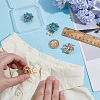 4Pcs 2 Colors Alloy Rhinestone Cufflinks HJEW-NB00210-3