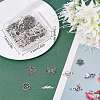 72Pcs 9 Styles Tibetan Style Zinc Alloy Connector Charms TIBE-SC0001-79-7