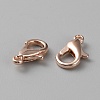 Brass Lobster Claw Clasps FIND-WH0110-696RG-1